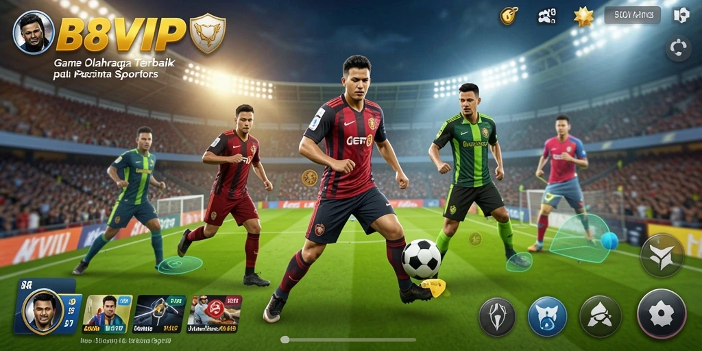Tampilan gameplay B8VIP yang mengasyikkan dalam suasana olahraga.