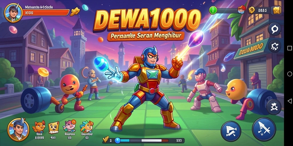 Tampilan gameplay seru dari DEWA1000 yang menguji keterampilan Anda.