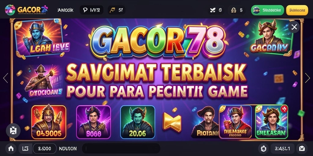 Screenshot gameplay GACOR78 menunjukkan keseruan bermain slot.