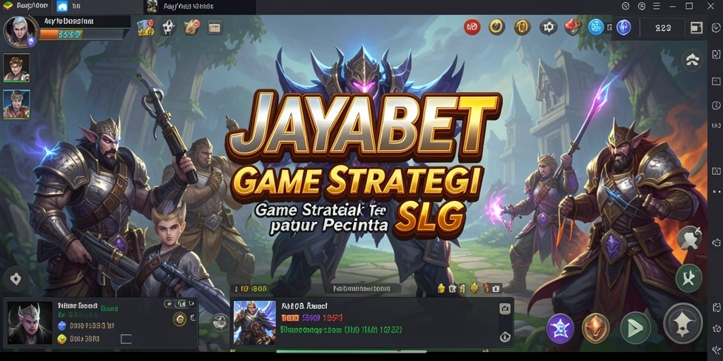 Tampilan gameplay SLG yang menegangkan di JAYABET.