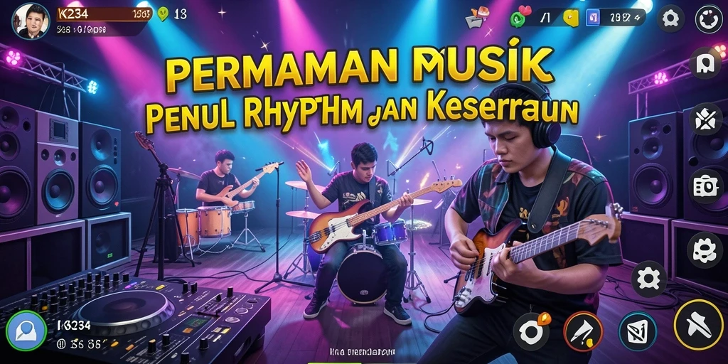 Tampilan gameplay K234 yang menarik dengan berbagai pilihan lagu.