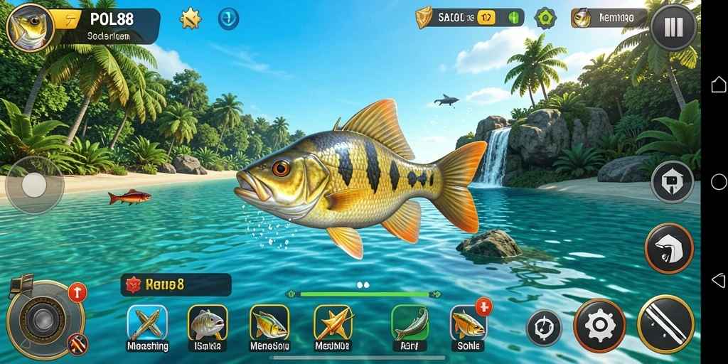 Tampilan gameplay POL88 yang menampilkan pengalaman memancing yang mendebarkan.