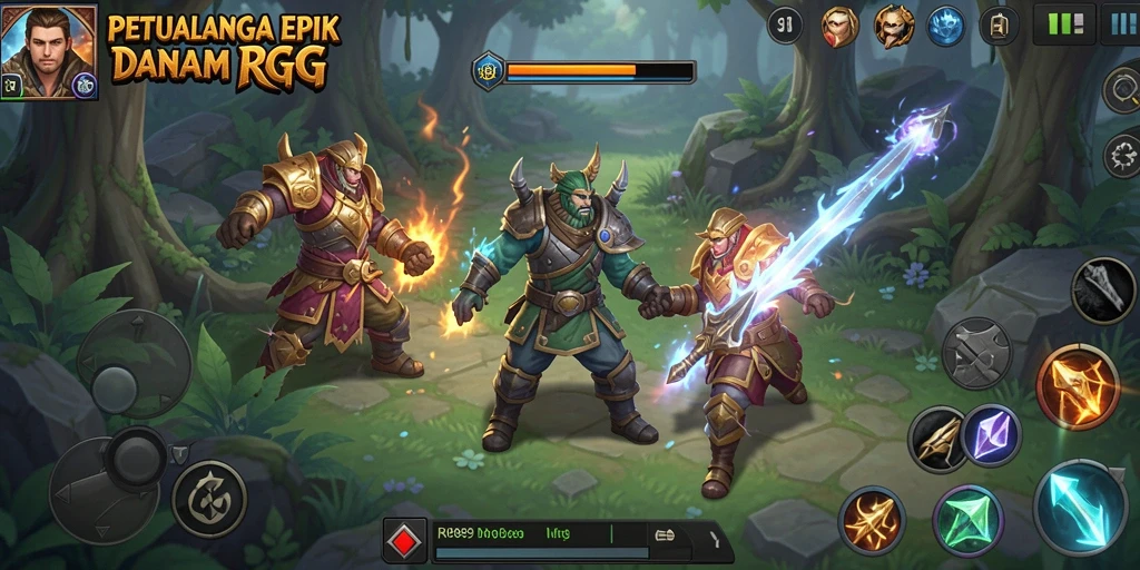 Screenshot menampilkan pertempuran epik dalam RI889 yang menarik.