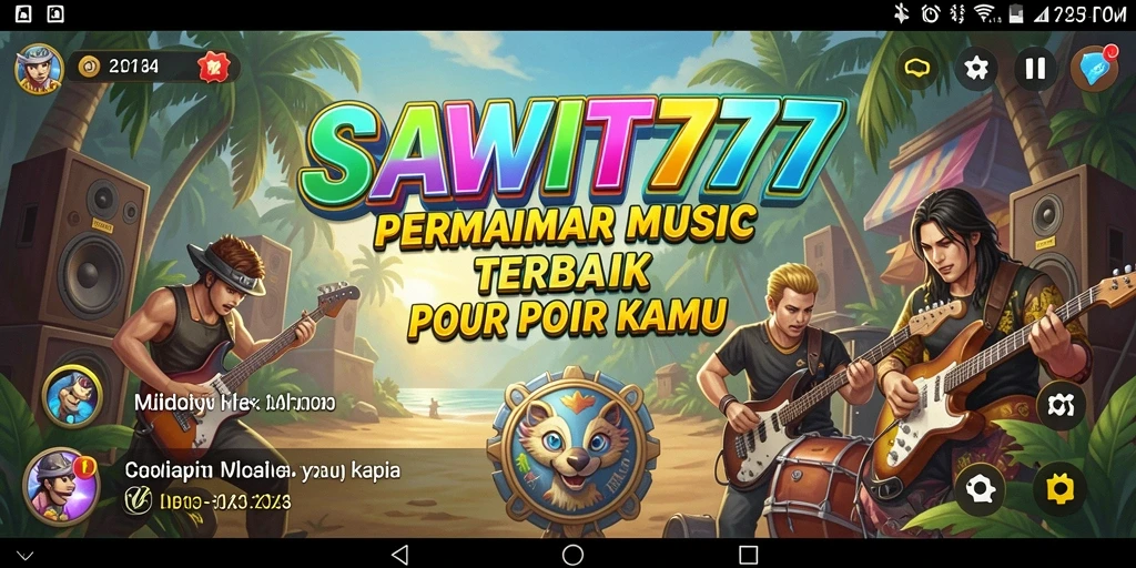 Tampilan menarik dari gameplay SAWIT777 yang menghadirkan elemen musik dan kesenangan.